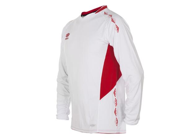 UMBRO UX-1 Jersey LS Vit/Röd L Matchtröja lång ärm 